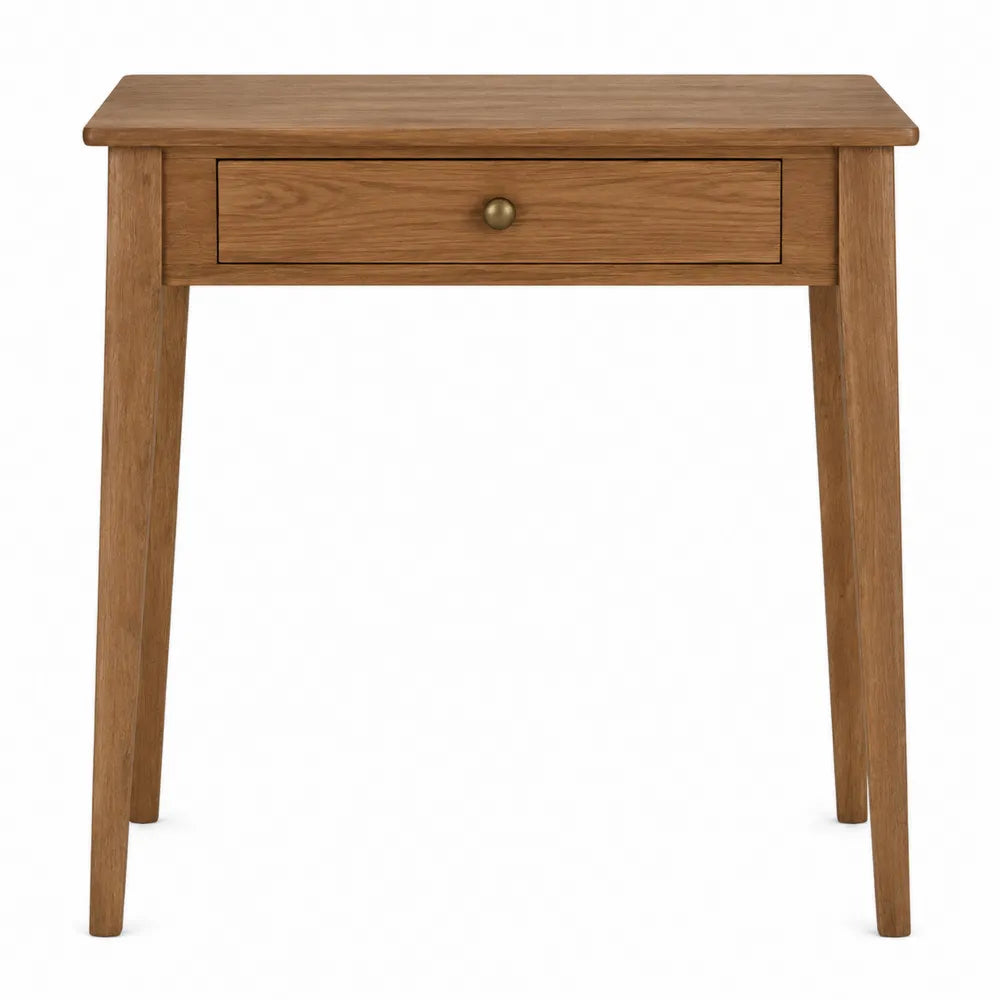 Bureau en bois de chêne avec tiroir 85x50x75 cm