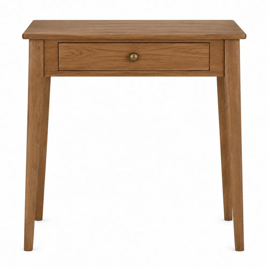 Bureau en bois de chêne avec tiroir 85x50x75 cm